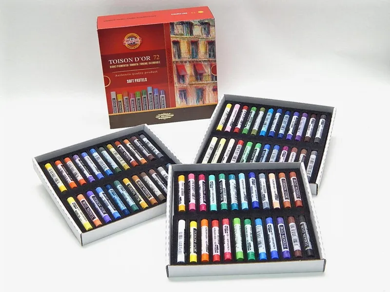 Hauptbild des Produkts Souprava pastelů prašných uměleckých TOISON D'OR 8517 72ks KOH-I-NOOR