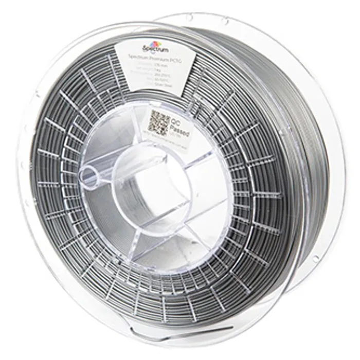 Hauptbild des Produkts Spectrum 3D filament, Premium PCTG, 1,75mm, 1000g, 80658, silver steel