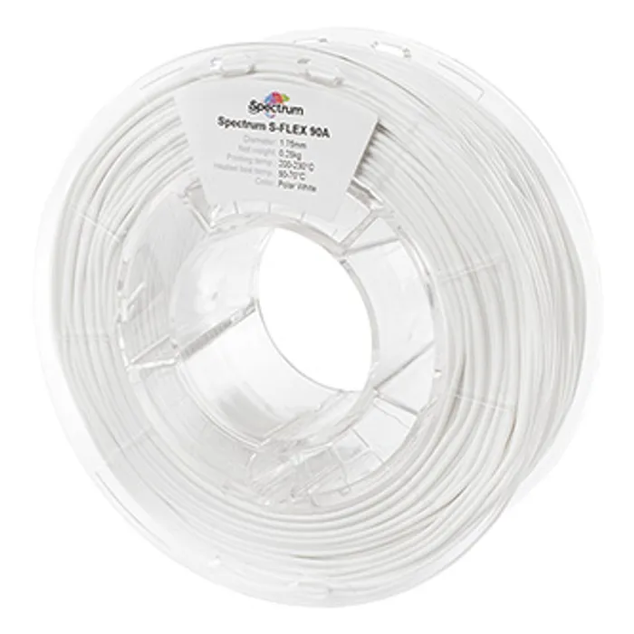 Hauptbild des Produkts Spectrum 3D filament, S-Flex 90A, 1,75mm, 250g, 80261, polar white