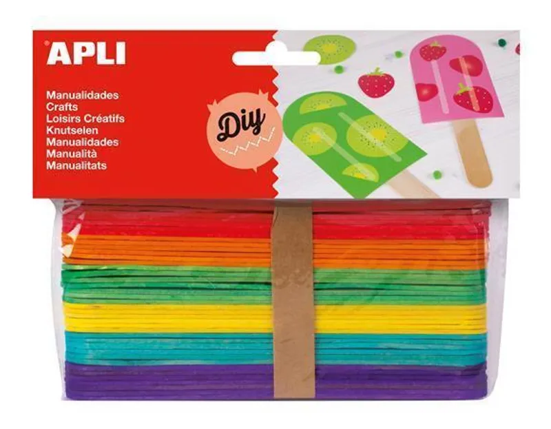 Hauptbild des Produkts Špejle, dřevěné, mix barev, APLI "Creative"
