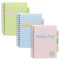Spiralheft "Pastel project book", Mix, A5, liniert, 100 Blatt, PUKKA PAD 2013-PST