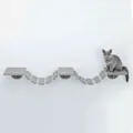 Weiteres Produktbild Wandkletterleiter, 3 Plattformen, 150x30cm, graubraun