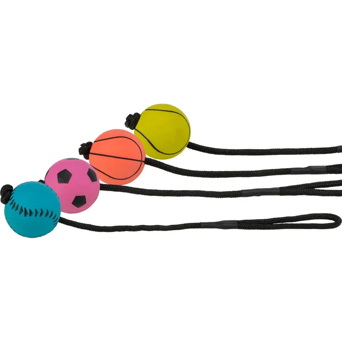 Hauptbild des Produkts Sportovní míč na šňůře, mechová guma, 6cm/30cm TRIXIE