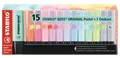 STABILO BOSS ORIGINAL Pastell 15-teiliges Schreibtischset
