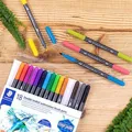 Weiteres Produktbild Pinselmarker „Marsgraphic Duo“, Set, 18 Farben, 0,5-0,8/1,0-6,0 mm, doppelseitig, STAEDTLE