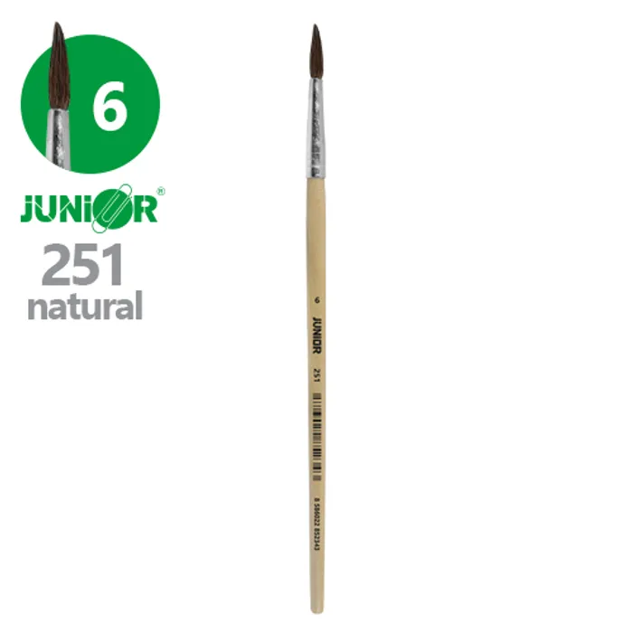 Hauptbild des Produkts Štětec kulatý JUNIOR č. 6" 251 Natural