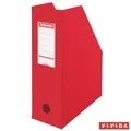Zeitschriftenständer, klappbar, Vivida rot, 100 mm, PVC/Karton, ESSELTE