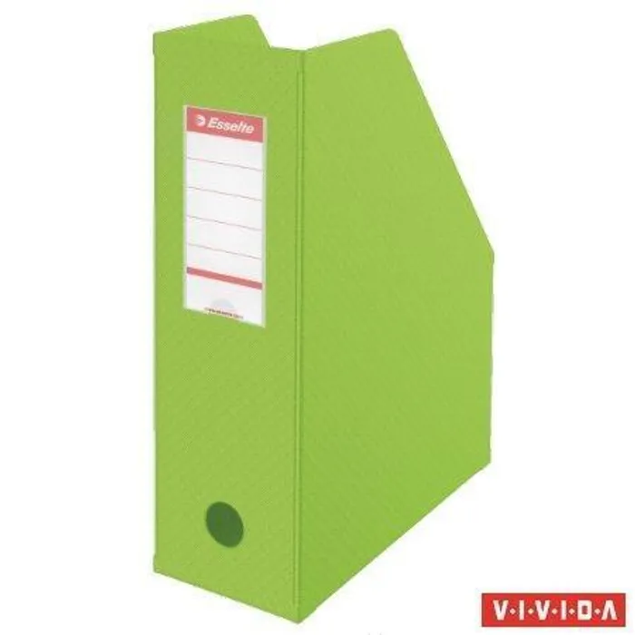 Hauptbild des Produkts Stojan na časopisy, skládací, Vivida zelená, 100 mm, PVC/ karton, ESSELTE