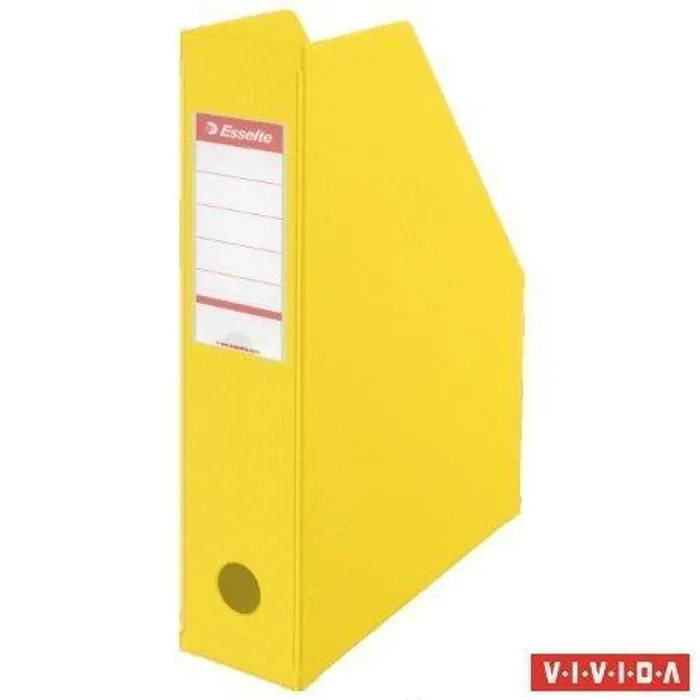 Hauptbild des Produkts Stojan na časopisy, skládací, Vivida žlutá, 70 mm, PVC/ karton, ESSELTE
