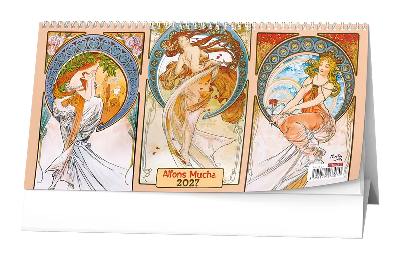 Hauptbild des Produkts Stolní čtrnáctidenní kalendář - Alfons Mucha 2027