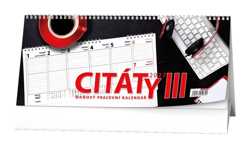 Hauptbild des Produkts Stolní kalendář - Pracovní kalendář CITÁTY III