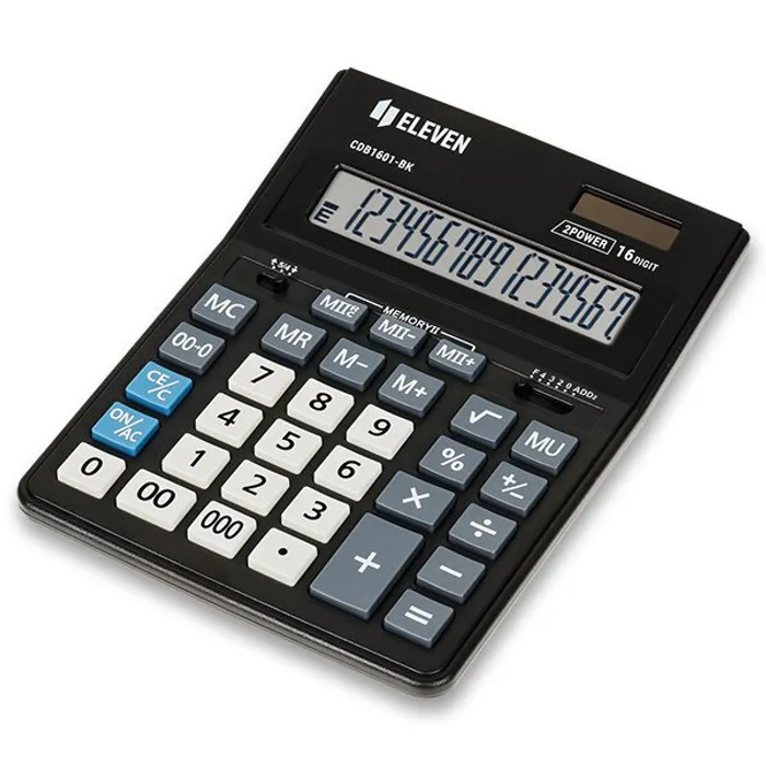 Hauptbild des Produkts Stolní kalkulátor Eleven CDB 1601-BK