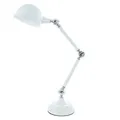 Tischlampe, 40 W, "Lasora", weiß, Chrom, EGLO