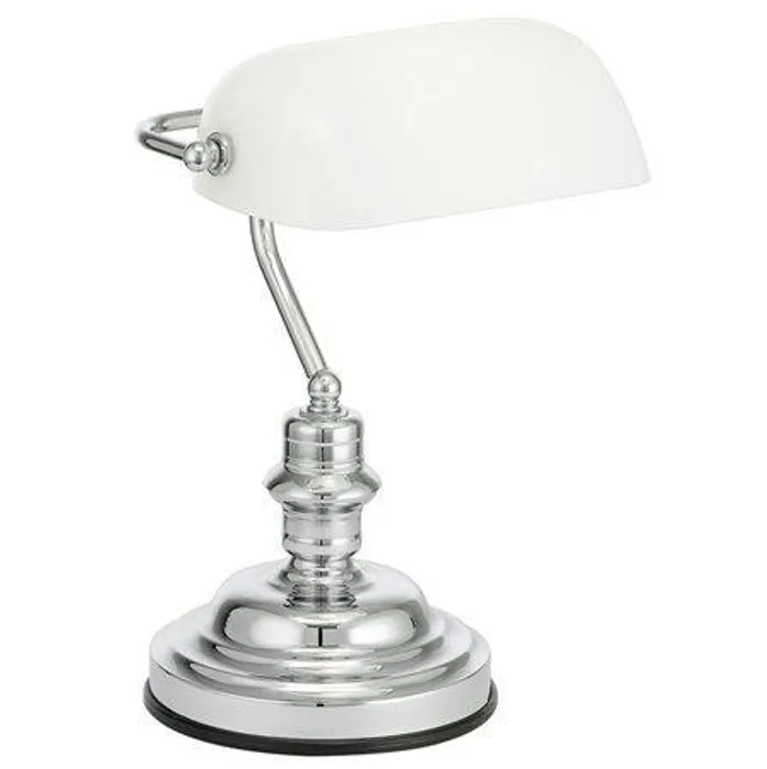 Hauptbild des Produkts Stolní lampa "Banker", bílá, 60 W