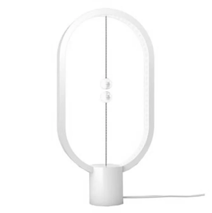 Hauptbild des Produkts Stolní lampa Heng Balance Ellipse, bílá, 5V/1A, teplá bílá, USB, s vypínačem ve vzduchu,