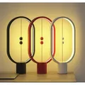 Heng Balance Ellipse Tischlampe, schwarz, 5V/1A, warmweiß, USB, mit Schalter