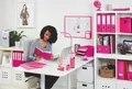 Tischlampe „Joy“, rosa, LED, REXEL