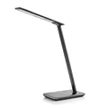 LED-Schreibtischlampe mit kabellosem Laden, stmívatelná, schwarz, 5V/9V, micro USB