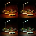 LED-Schreibtischlampe mit kabellosem Laden, stmívatelná, schwarz, 5V/9V, micro USB