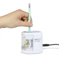 Tischspitzer "PS12-USB", weiß, 2 Löcher, Akku/USB, RAPESCO