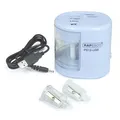 Weiteres Produktbild Tischspitzer "PS12-USB", hellblau, 2 Löcher, Akku/USB, RAPESCO