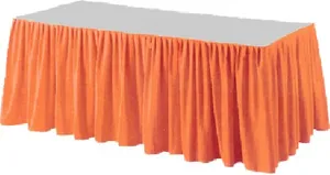 Tischskirting PREMIUM 4 m x 72 cm apricot [1 Stück]
