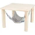 Weiteres Produktbild SUNNY Unterschlupf mit Hängematte für Chinchillas/Meerschweinchen, 28 × 24 × 28 cm, grau/mehrfarbig