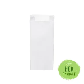 Papierfaltenbeutel weiß 14+7 x 32 cm `2kg` [1000 St.]