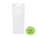 Papierfaltenbeutel weiß 15+7 x 42 cm `3kg` [1000 St.]