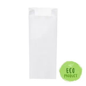 Papierfaltenbeutel weiß 15+7 x 42 cm `3kg` [1000 St.]