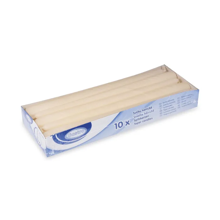 Hauptbild des Produkts Svíčka kónická 245 mm béžová [10 ks]