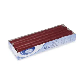 Spitzkerze bordeaux durchmesser 23 x 245 mm [10 St.]