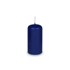 Stumpenkerze dunkelblau durchmesser 40 x 80 mm [4 St.]