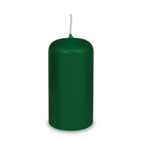 Stumpenkerze dunkelgrün durchmesser 60 x 120 mm [1 St.]