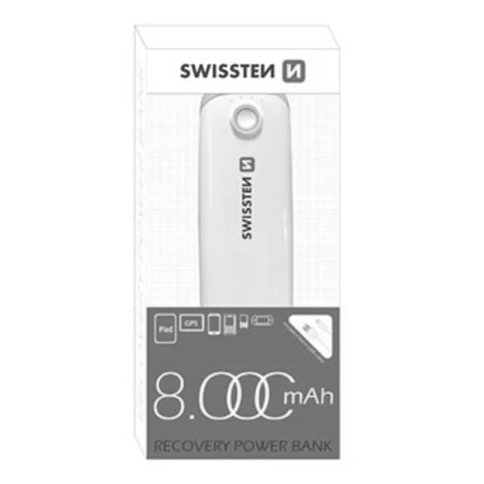 Hauptbild des Produkts SWISSTEN, Power Bank, Li-Ion, 5V, 8000mAh, nabíjení mobilních telefonů aj., 22014100, 1xk