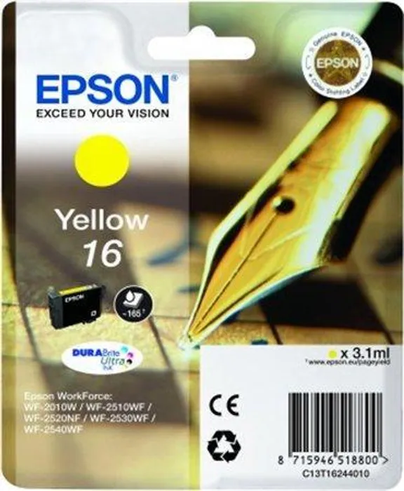 Hauptbild des Produkts T16244010 Inkoustová cart. pro tiskárnu Workforce WF2540WF, EPSON žlutá, 3,1ml