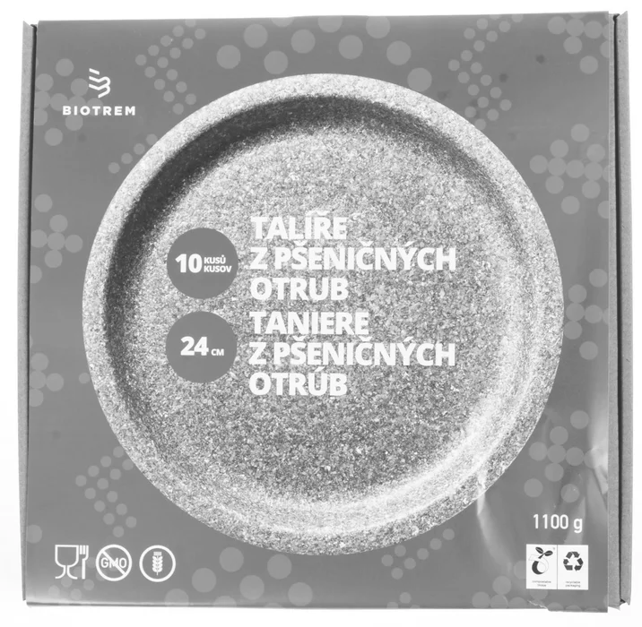 Hauptbild des Produkts Talíř z pšeničných otrub 24cm BIO [10 ks]