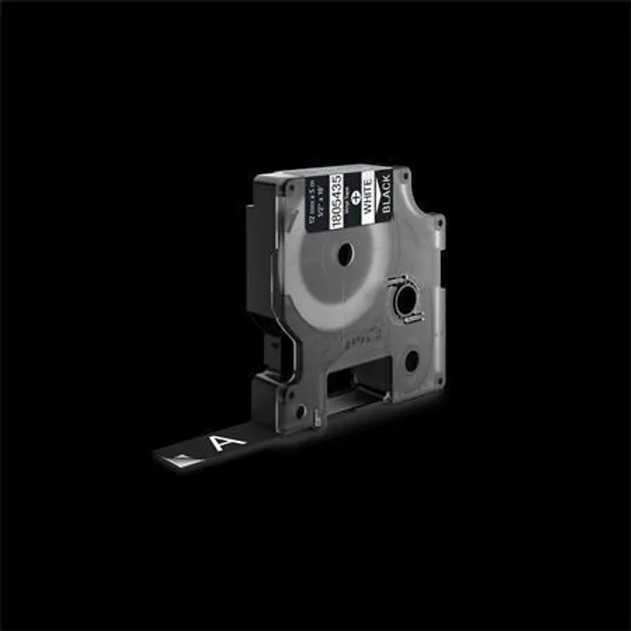 Hauptbild des Produkts Tape,  vinil, 12 mm x 5,5 m, DYMO "Rhino", black-white