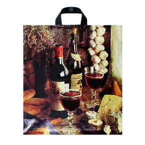 Plastiktüte LDPE Fotoohr 46x50 + 5 cm - Wein