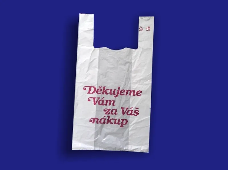 Hauptbild des Produkts Taška mikrotenová 10kg "DĚKUJEME" extra silná [200 ks]