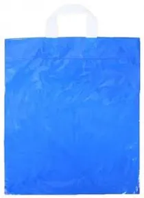Polybeutel mit Tragegriff blau [1 St]