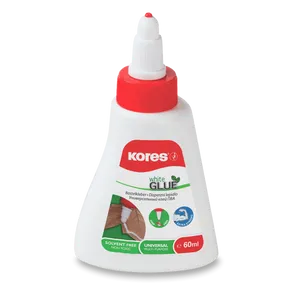 Flüssiger Dispersionskleber Kores Weißleim 60 ml