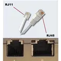 Telefonkabel, RJ11 M-3m, flach, schwarz, für ADSL Modem, economy