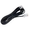 Telefonkabel, RJ11 M-3m, flach, schwarz, für ADSL Modem, economy