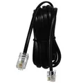 Telefonkabel, RJ11 M-3m, flach, schwarz, für ADSL Modem, economy
