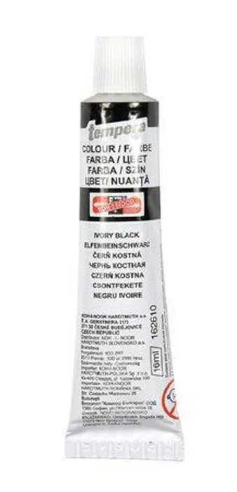 Hauptbild des Produkts Temperové barvy 16ml - 162610 čerň kostní