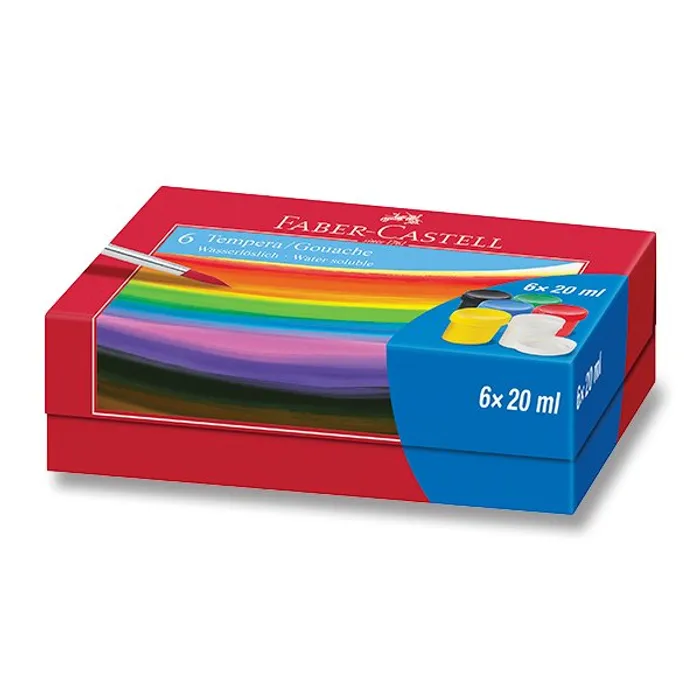 Hauptbild des Produkts Temperové barvy Faber-Castell 121040, 6 barev