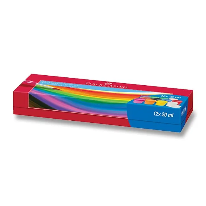 Hauptbild des Produkts Temperové barvy Faber-Castell Tempera 12 barev