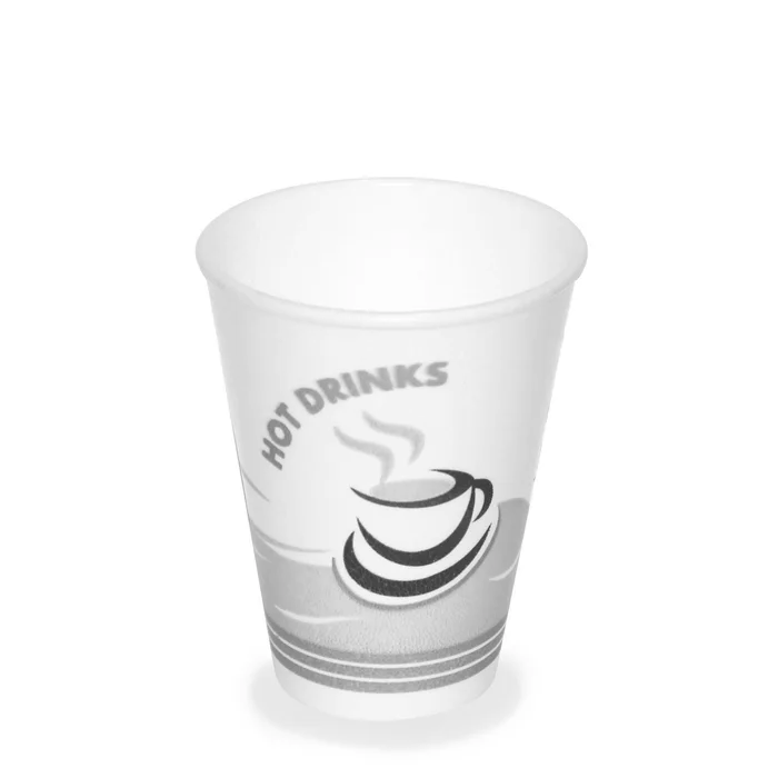 Hauptbild des Produkts Termo-kelímek s potiskem "HOT DRINKS" 280 ml (0,25 l) [50 ks] - polystyrenový