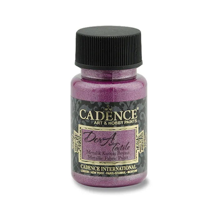 Hauptbild des Produkts Textilní barva Cadence Dora Textile, met. fuchsiová, 50 ml
